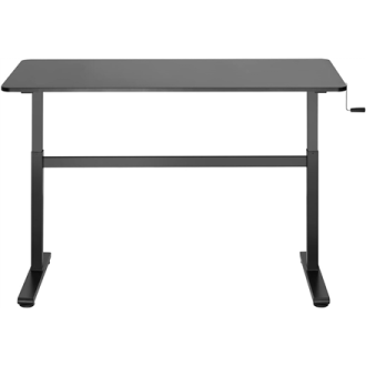 Manually adjustable sit-stand desk EO0027 | 70-117 cm | Maximum load weight 40 kg | Black Manually adjustable sit-stand desk EO0027 | 70-117 cm | Maximum load weight 40 kg | Black