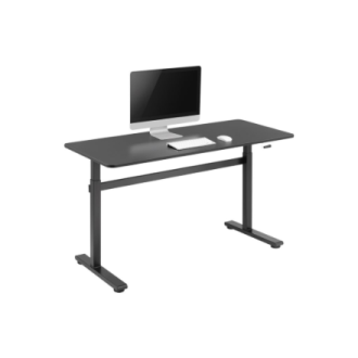Manually adjustable sit-stand desk EO0027 | 70-117 cm | Maximum load weight 40 kg | Black Manually adjustable sit-stand desk EO0027 | 70-117 cm | Maximum load weight 40 kg | Black