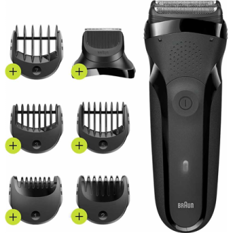 Braun Shaver | 300BT Series 3 | Operating time (max) 30 min | NiMH | Black Braun Shaver | 300BT Series 3 | Operating time (max) 30 min | NiMH | Black