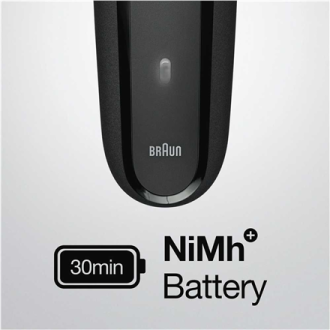 Braun Shaver | 300BT Series 3 | Operating time (max) 30 min | NiMH | Black Braun Shaver | 300BT Series 3 | Operating time (max) 30 min | NiMH | Black