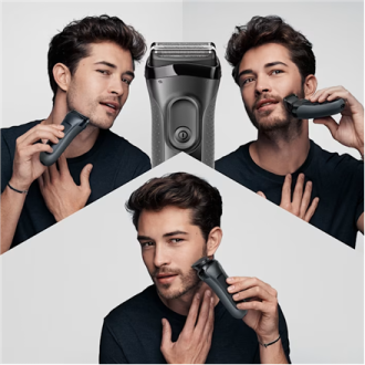 Braun Shave&Style Shaver | 3000BT Series 3 | Operating time (max) 45 min | NiMH | Black Braun Shave&Style Shaver | 3000BT Series 3 | Operating time (max) 45 min | NiMH | Black