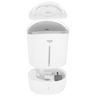 Adler Humidifier | AD 7971 | 30 W | Water tank capacity 5 L | Ultrasonic | Humidification capacity 100-250 ml/hr | White Adler Humidifier | AD 7971 | 30 W | Water tank capacity 5 L | Ultrasonic | Humidification capacity 100-250 ml/hr | White