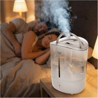 Adler Humidifier | AD 7971 | 30 W | Water tank capacity 5 L | Ultrasonic | Humidification capacity 100-250 ml/hr | White Adler Humidifier | AD 7971 | 30 W | Water tank capacity 5 L | Ultrasonic | Humidification capacity 100-250 ml/hr | White