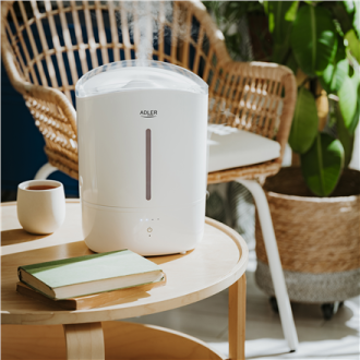 Adler Humidifier | AD 7971 | 30 W | Water tank capacity 5 L | Ultrasonic | Humidification capacity 100-250 ml/hr | White Adler Humidifier | AD 7971 | 30 W | Water tank capacity 5 L | Ultrasonic | Humidification capacity 100-250 ml/hr | White
