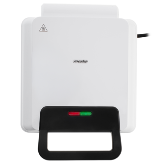 Mesko Waffle Maker | MS 3091 | 1800 W | Number of pastry 2 | Belgium | White Mesko Waffle Maker | MS 3091 | 1800 W | Number of pastry 2 | Belgium | White