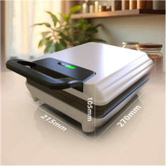Mesko Waffle Maker | MS 3091 | 1800 W | Number of pastry 2 | Belgium | White Mesko Waffle Maker | MS 3091 | 1800 W | Number of pastry 2 | Belgium | White