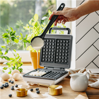 Mesko Waffle Maker | MS 3091 | 1800 W | Number of pastry 2 | Belgium | White Mesko Waffle Maker | MS 3091 | 1800 W | Number of pastry 2 | Belgium | White