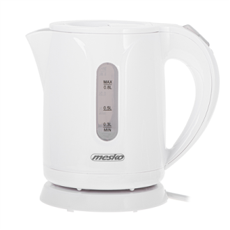 Mesko | Kettle | MS 1376 | Electric | 850 W | 0.8 L | Plastic | 360 rotational base | White Mesko | Kettle | MS 1376 | Electric | 850 W | 0.8 L | Plastic | 360 rotational base | White