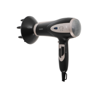 Mesko Hair Dryer | MS 2287 | 2200 W | Number of temperature settings 3 | Diffuser nozzle | Black/Champagne Mesko Hair Dryer | MS 2287 | 2200 W | Number of temperature settings 3 | Diffuser nozzle | Black/Champagne
