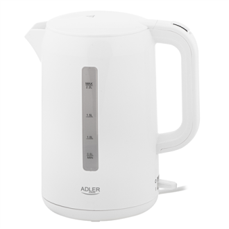 Adler | Kettle | AD 1386 | Electric | 1850 W | 2.2 L | Plastic | 360 rotational base | White Adler | Kettle | AD 1386 | Electric | 1850 W | 2.2 L | Plastic | 360 rotational base | White