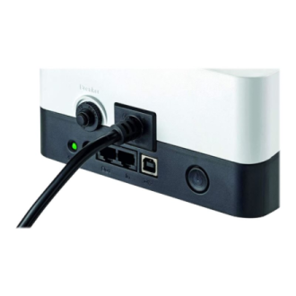 Eaton 3S Gen2 UPS DIN, 450 VA, 270 W, Input: Schuko, Outputs: (3) Schuko, (3) Schuko surge only, Tower | 3S450D Eaton 3S Gen2 UPS DIN, 450 VA, 270 W, Input: Schuko, Outputs: (3) Schuko, (3) Schuko surge only, Tower | 3S450D
