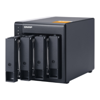 QNAP High-performance Desktop SATA 6Gbps JBOD Storage Enclosure | TL-D400S | Black QNAP High-performance Desktop SATA 6Gbps JBOD Storage Enclosure | TL-D400S | Black