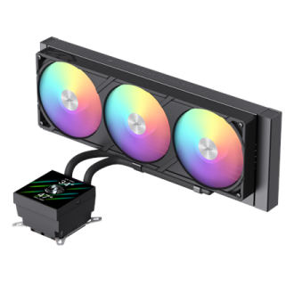 Gamemax CPU Liquid Cooler | GLACIER 360 LCD BK | Black Gamemax CPU Liquid Cooler | GLACIER 360 LCD BK | Black
