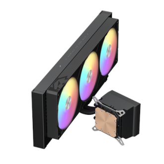Gamemax CPU Liquid Cooler | GLACIER 360 LCD BK | Black Gamemax CPU Liquid Cooler | GLACIER 360 LCD BK | Black
