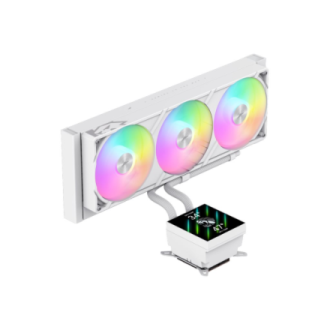 Gamemax CPU Liquid Cooler | GLACIER 360 LCD WH | White Gamemax CPU Liquid Cooler | GLACIER 360 LCD WH | White