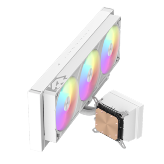Gamemax CPU Liquid Cooler | GLACIER 360 LCD WH | White Gamemax CPU Liquid Cooler | GLACIER 360 LCD WH | White