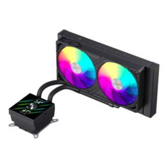 Gamemax CPU Liquid Cooler | GLACIER 240 LCD BK | Black Gamemax CPU Liquid Cooler | GLACIER 240 LCD BK | Black