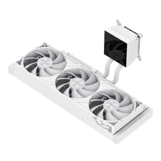 Gamemax CPU Liquid Cooler | GLACIER 360 LCD WH | White Gamemax CPU Liquid Cooler | GLACIER 360 LCD WH | White
