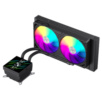 Gamemax CPU Liquid Cooler | GLACIER 240 LCD BK | Black Gamemax CPU Liquid Cooler | GLACIER 240 LCD BK | Black