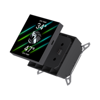 Gamemax CPU Liquid Cooler | GLACIER 240 LCD BK | Black Gamemax CPU Liquid Cooler | GLACIER 240 LCD BK | Black