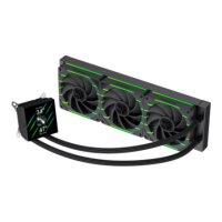 Gamemax CPU Liquid Cooler | HAILSTORM 360 LCD BK | Black Gamemax CPU Liquid Cooler | HAILSTORM 360 LCD BK | Black