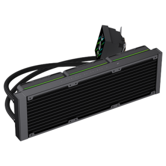 Gamemax CPU Liquid Cooler | HAILSTORM 360 LCD BK | Black Gamemax CPU Liquid Cooler | HAILSTORM 360 LCD BK | Black
