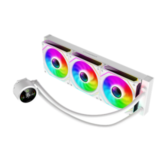 Gamemax CPU Liquid Cooler | ICEBURG 360 DIGITAL WH | White Gamemax CPU Liquid Cooler | ICEBURG 360 DIGITAL WH | White