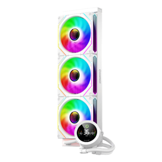 Gamemax CPU Liquid Cooler | ICEBURG 360 DIGITAL WH | White Gamemax CPU Liquid Cooler | ICEBURG 360 DIGITAL WH | White