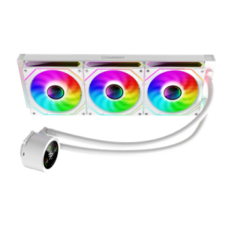 Gamemax CPU Liquid Cooler | ICEBURG 360 DIGITAL WH | White Gamemax CPU Liquid Cooler | ICEBURG 360 DIGITAL WH | White