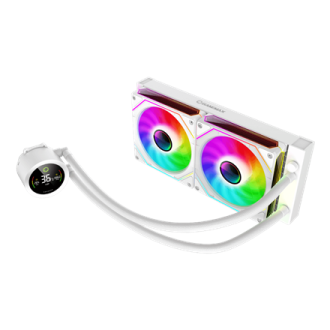 Gamemax CPU Liquid Cooler | ICEBURG 240 DIGITAL WH | White Gamemax CPU Liquid Cooler | ICEBURG 240 DIGITAL WH | White