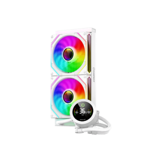 Gamemax CPU Liquid Cooler | ICEBURG 240 DIGITAL WH | White Gamemax CPU Liquid Cooler | ICEBURG 240 DIGITAL WH | White