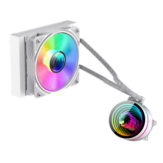 Gamemax CPU Liquid Cooler | ICEBURG 120 WT | White Gamemax CPU Liquid Cooler | ICEBURG 120 WT | White