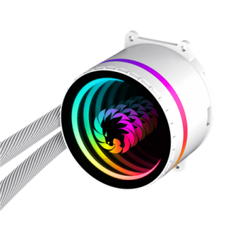 Gamemax CPU Liquid Cooler | ICEBURG 120 WT | White Gamemax CPU Liquid Cooler | ICEBURG 120 WT | White