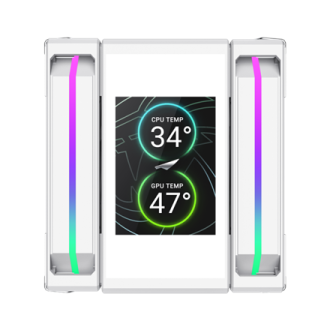 Gamemax CPU Air Cooler | SIGMA 620 LCD WH | White Gamemax CPU Air Cooler | SIGMA 620 LCD WH | White