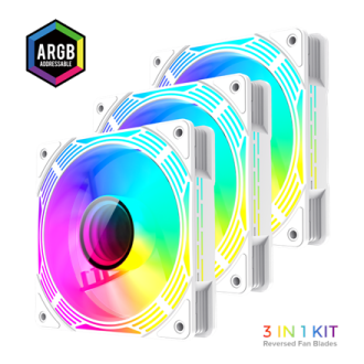 Gamemax Case Fan | KF300R WH | White Gamemax Case Fan | KF300R WH | White