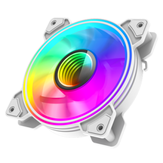 Gamemax Case Fan | DUAL RING INFINITY WH | White Gamemax Case Fan | DUAL RING INFINITY WH | White