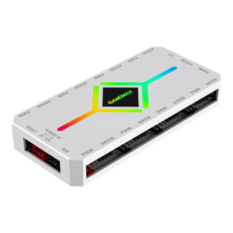 Gamemax | V4.0 ARGB PWM HUB WT | Hub for Gaming Chassis Gamemax | V4.0 ARGB PWM HUB WT | Hub for Gaming Chassis