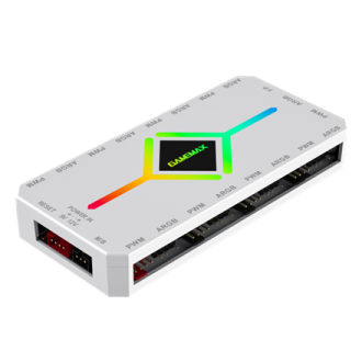 Gamemax | V4.0 ARGB PWM HUB WT | Hub for Gaming Chassis Gamemax | V4.0 ARGB PWM HUB WT | Hub for Gaming Chassis
