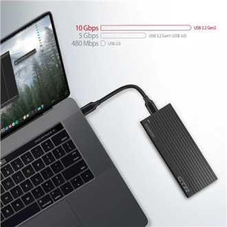 AXAGON External USB-C 3.2 Gen 2 metal box for M.2 NVMe SSDs | EEM2-GTR AXAGON External USB-C 3.2 Gen 2 metal box for M.2 NVMe SSDs | EEM2-GTR