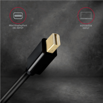 AXAGON MINI DP to HDMI cable, 1.8 m, 4K/30Hz | RVDM-HI14C2 | 1.8 m AXAGON MINI DP to HDMI cable, 1.8 m, 4K/30Hz | RVDM-HI14C2 | 1.8 m