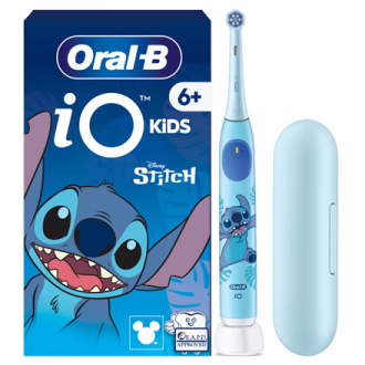 Oral-B Electric Toothbrush with Travel Case, 6Y+ | iO Kids Disney Stitch | Rechargeable | For kids | Number of brush heads inclu Oral-B Electric Toothbrush with Travel Case, 6Y+ | iO Kids Disney Stitch | Rechargeable | For kids | Number of brush heads inclu