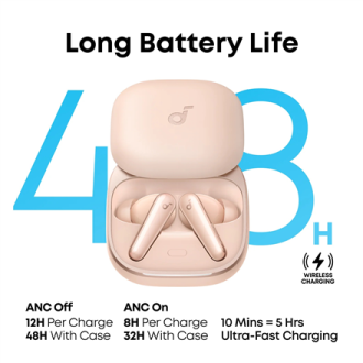 Anker Soundcore Earbuds with Dolby Audio | Liberty 5 | Bluetooth | In-Ear | Microphone | Pink | Noise canceling | Wireless Anker Soundcore Earbuds with Dolby Audio | Liberty 5 | Bluetooth | In-Ear | Microphone | Pink | Noise canceling | Wireless