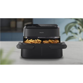 Philips Airfryer Dual Basket | NA150/00 1000 Series | Power 2450 W | Capacity 7 L | RapidAir Plus | Black Philips Airfryer Dual Basket | NA150/00 1000 Series | Power 2450 W | Capacity 7 L | RapidAir Plus | Black
