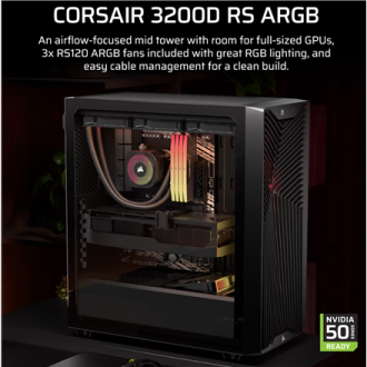 Corsair PC Case | 3200D RS | Mid-Tower | Black Corsair PC Case | 3200D RS | Mid-Tower | Black