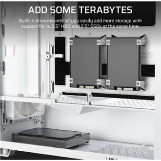 Corsair PC Case | 3200D RS | Mid-Tower | White Corsair PC Case | 3200D RS | Mid-Tower | White