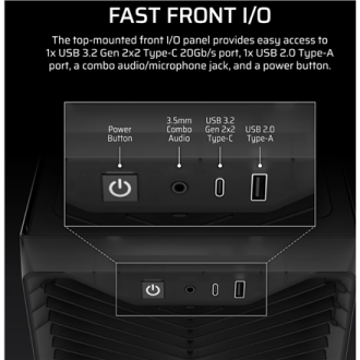 Corsair PC Case | 3200D RS | Mid-Tower | Smoke Corsair PC Case | 3200D RS | Mid-Tower | Smoke