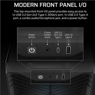 Corsair PC Case | 3200D RS ARGB | Mid-Tower | Smoke Corsair PC Case | 3200D RS ARGB | Mid-Tower | Smoke