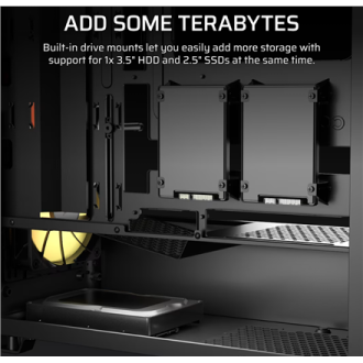 Corsair PC Case | 3200D RS ARGB | Mid-Tower | Smoke Corsair PC Case | 3200D RS ARGB | Mid-Tower | Smoke