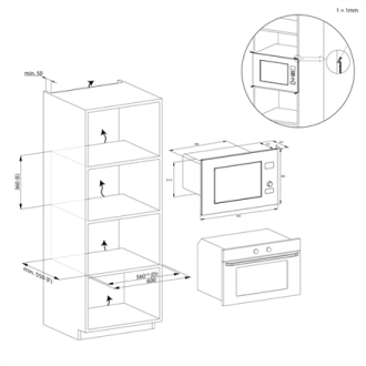 Candy Microwave oven | CA38FL7N20WXB | Built-in | 750 W | 20 L | Grill | Black Candy Microwave oven | CA38FL7N20WXB | Built-in | 750 W | 20 L | Grill | Black