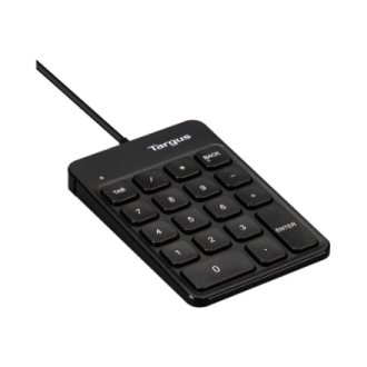 Targus | Numeric EcoSmart | Numeric Keypad | Wired | Black Targus | Numeric EcoSmart | Numeric Keypad | Wired | Black